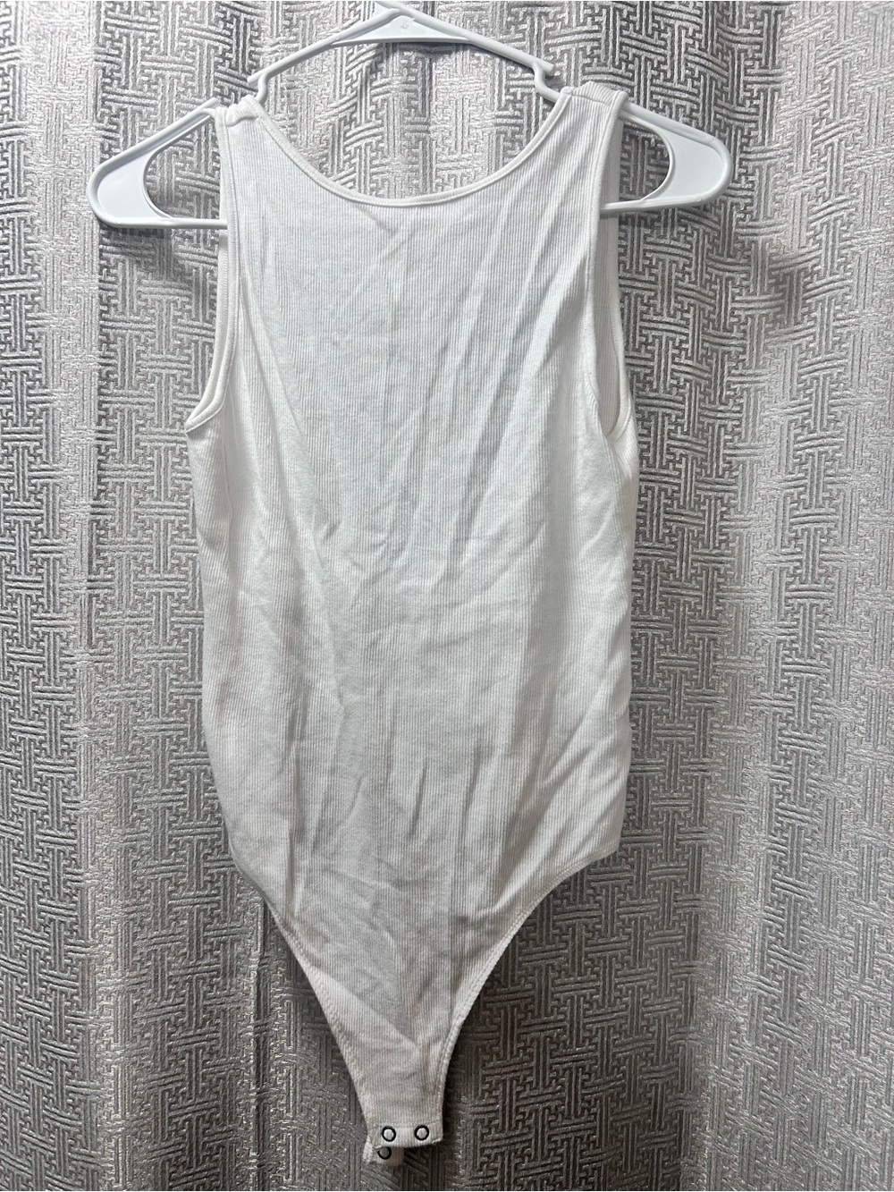 Aerie White Low Back Bodysuit